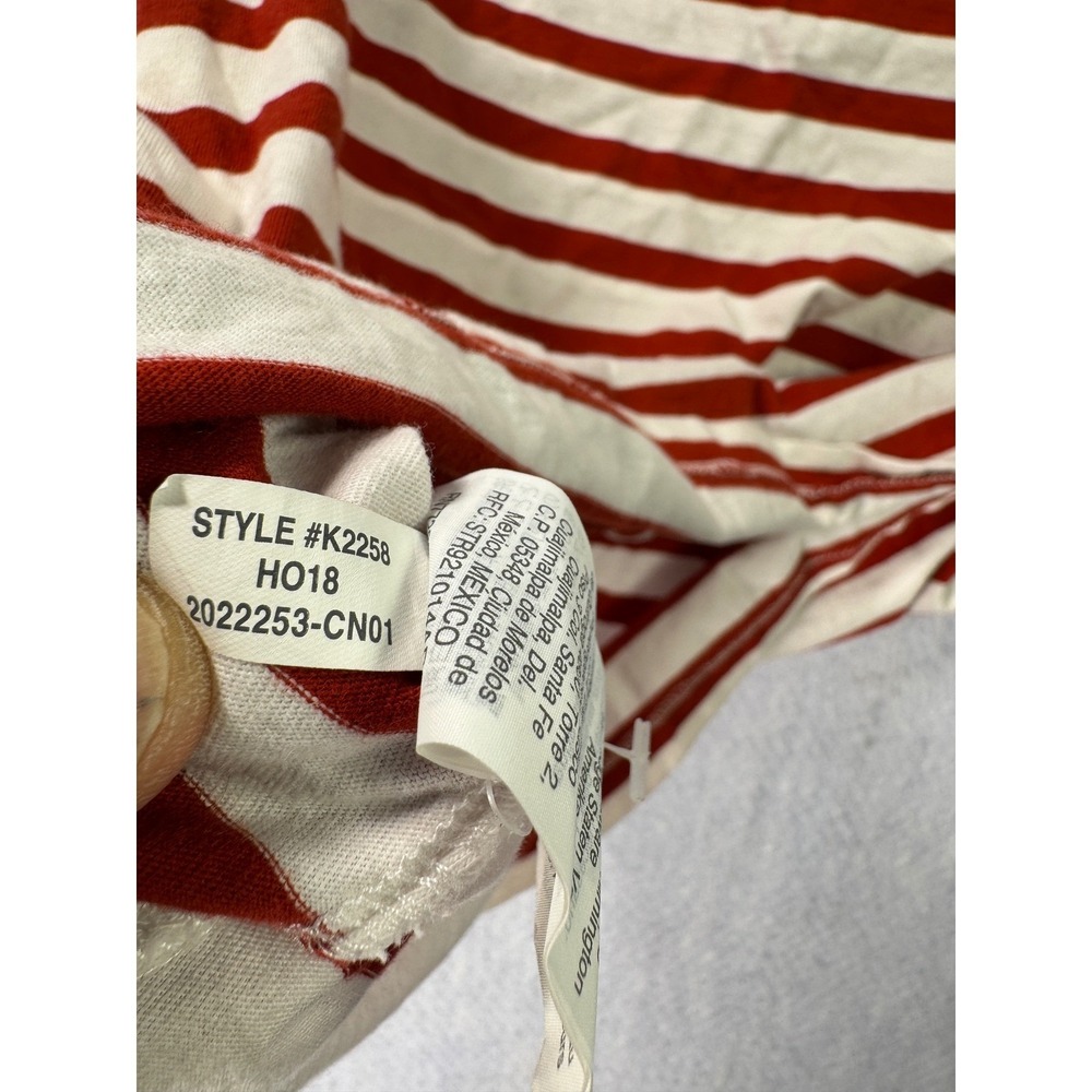 Madewell Womens Red White Striped Short Sleeve Cotton T-Shirt K2258‎ HO18 Small - Picture 6 of 7